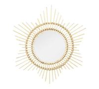 Miroir Mural Design en Rotin "Aina" 70cm Naturel