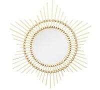Miroir Mural Design en Rotin "Aina" 70cm Naturel