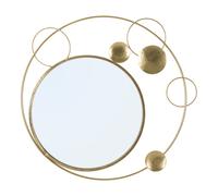 Miroir Mural Design "Planète" 90cm Or