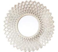 Miroir mural DKD Home Decor cristal blanc bois MDF décapé (90 x 2,5 x 90 cm)