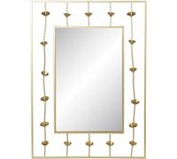 Miroir mural DKD Home Decor or fleur 70 x 5 x 100 cm