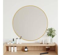 vidaXL Miroir Mural Doré Ø 30 cm Rond