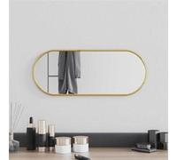 vidaXL Miroir mural Ovale doré 50 x 20 cm