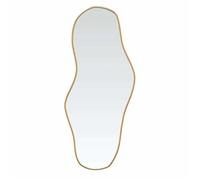 Miroir mural doré - vidaXL - 100x45 cm - Verre - Cadre PVC - Épaisseur 4 mm - Fixation murale - Image claire