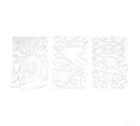 Miroir mural en acrylique 3D vintage à couper le souffle pour améliorer la beauté de votre environnement de vie (argenté)