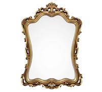 Miroir Mural en Bois, Miroir Décoratif Baroque Français, Miroir Suspendu Sculpté Vintage pour Vanité, Salle de Bain, Chambre À Coucher, Salon