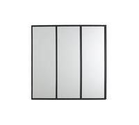 Miroir Mural en Métal Design "Atelier" 61cm Noir Noir G