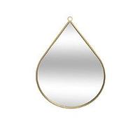 Miroir mural en métal en forme de Goutte 28 x 39 cm