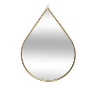 Miroir Mural en Métal ""Goutte"" 29cm Or