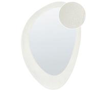 Miroir mural en velours blanc 60 x 90 cm AUDES