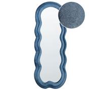 Miroir mural en velours bleu 57 x 160 cm LACS