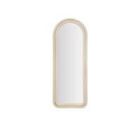 Generique Miroir mural Chloé en velours 160 cm Crème