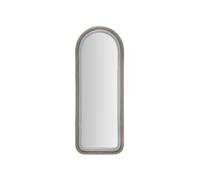 MIROIR MURAL EN VELOURS GRIS CLOE