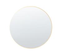 Miroir Mural en Verre Rond Moderne 80 cm Cadre Décoratif Doré Annemasse