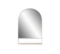 Miroir Mural & Etagère Design "Doha" 69cm Blanc