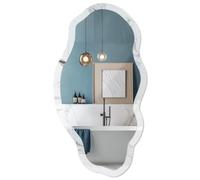 Miroir Mural Forme Libre avec Motif 45x90 / 52x97 cm Élégance du marbre