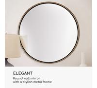 Miroir mural Fournier cadre métallique rond 58,8 x 58,8 cm