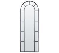 Miroir Mural Glamour Métal 60 x 170 cm Noir Crosses