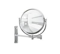 Miroir Mural Grossissant De Salle De Bain Deluxe - Diam. 19 Cm - Argent