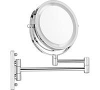 Miroir mural grossissant éclairé LED miroir cosmétique miroir de maquillage