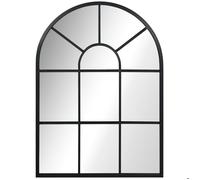 Miroir mural HOMCOM en métal cadre doré en forme de voûtée - 70 x 50 cm - décoration pour entrée ,chambre à coucher, salon