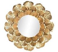 Home ESPRIT Miroir Mural doré métal Feuille de Plante 76,5 x 8 x 76,5 cm