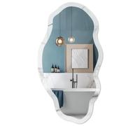 Miroir Mural Irrégulier avec Motif 45x90 / 52x97 cm Élégance du marbre