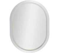 Miroir Mural LED Ovale "Simple" 80cm Argent Gris G
