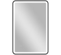 HOMCOM Miroir Salle de Bain avec éclairage 90 x 60 cm, Miroir LED Mural, Anti-buée, 3 Couleurs lumière, dimmable, mémoire, rétroéclairé et Frontal, contrôle Tactile, IP44, Horizontal/Vertical, Noir