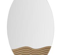 Mauro Ferretti - Miroir ovale en mdf Lines 50 x 1.5 x 80 cm Multicolore G