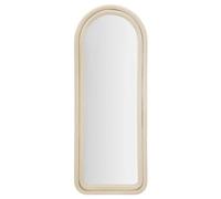 Generique Miroir mural Chloé en velours 160 cm Crème