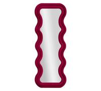 Mauro Ferretti Miroir mural Emily en velours 160 cm Fuchsia