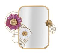 Miroir Mural Avec 2 Crochets "Lovis" 75cm Multicolore