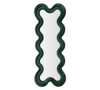 Mauro Ferretti Miroir mural Monica Velours MDF et verre 58 x 4 x 160 cm Vert