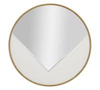 Miroir mural rond 80 cm avec cadre doré Tolosa