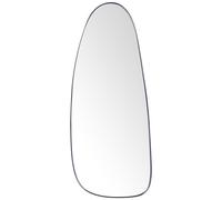 Miroir Mural Minimaliste à Suspendre en Métal Noir 39 x 95 cm Cadre en Métal For