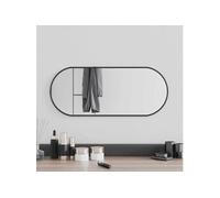 Miroir Mural Miroir de Maquillage Coiffeuse Cosmétique Décoration de Salle de Bain Toilette Salon Intérieur Noir 348204