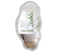 Miroir Mural Moderne 52x97 cm | Rythme feuillu | en Forme de Nuage