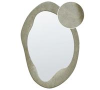 Miroir Mural Moderne Décoratif à Suspendre en Velours Vert 59 x 90 cm Cadre en M