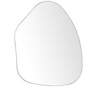 Miroir Mural Moderne et Minimaliste en Métal Doré 70 x 92 cm Forme Irrégulière C