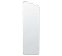 Miroir Mural Moderne Métal 45 x 145 cm Blanc Abzac