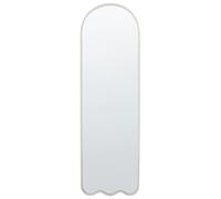 Miroir Mural Moderne Métal 45 x 145 cm Blanc Bussy