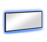 Miroir mural moderne - vidaXL - Chêne noir - 90x8,5x37 cm - Éclairage LED intégré - Alimentation USB - Miroir plan