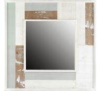 Miroir mural Mucola Miroir de décoration Miroir de vestiaire en bois 80CM Shabby Chic Miroir de salle de bain Vintage Miroir d'entrée Miroir d'intérieur Déco Miroir