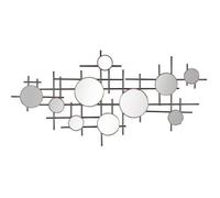 Miroir mural multiple noir / doré / cuivré 113 x 55 cm IBOS