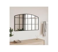 Miroir mural noir 100x60 cm arche fer