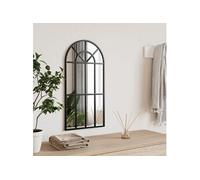 vidaXL Miroir mural noir 30x60 cm arche fer 358624