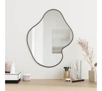 Miroir Mural Noir 50x40 cm Maquillage Coiffeuse Salle de Bain Salon vidaXL