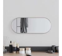 vidaXL Miroir mural Argenté 90x40 cm Ovale
