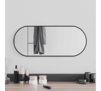 Miroir Mural Noir 60x25 cm Ovale Maquillage Coiffeuse Salle de Bain vidaXL
